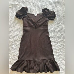 Blue Rain Chocolate Knit Dress Size Medium